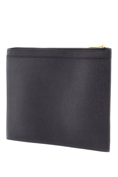 THOM BROWNE leather small document holder MAC019L 00198 BL | Italystation.com - Shop Now at italystation.com