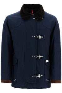 "4-hook canvas jacket with classic MAM13492810UCJ BLU PETROLIO