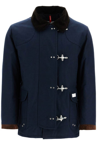 "4-hook canvas jacket with classic MAM13492810UCJ BLU PETROLIO