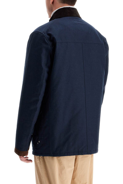 "4-hook canvas jacket with classic MAM13492810UCJ BLU PETROLIO