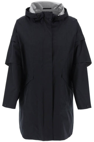 Herno laminar "removable sleeve cape coat MAN0003DL 11124 NERO
