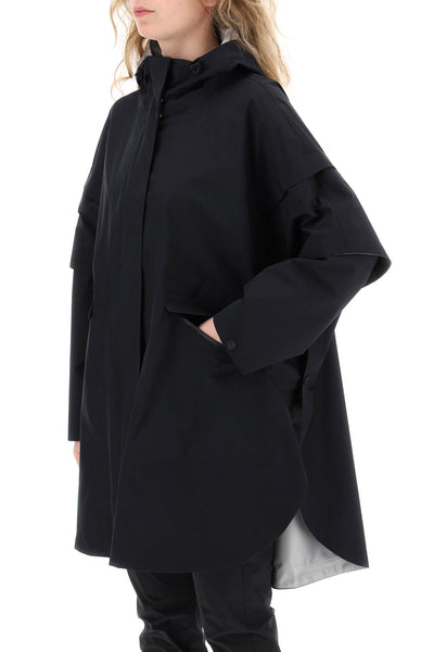 Herno laminar "removable sleeve cape coat MAN0003DL 11124 NERO