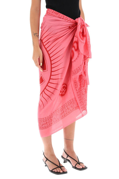 'mantra' sarong in printed cotton MANTRA CLASSIC PAREOS MULTICOLOR