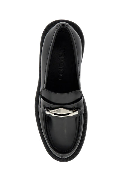 marlow leather loafers in MARLOW DIAMOND F HKB BLACK