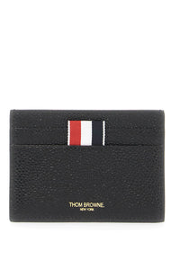 pebble grain leather card holder MAW020L 00198 BLACK