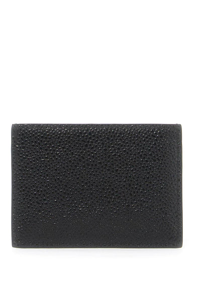 pebble grain leather card holder MAW020L 00198 BLACK