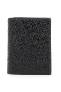 bifold hammered leather card holder MAW021L 00198 BLACK