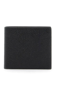 pebble grain leather bi-fold wallet MAW023A 00198 BLACK