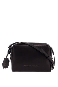 mini leather boston crossbody bag with shoulder strap MBDAD2630 NERO