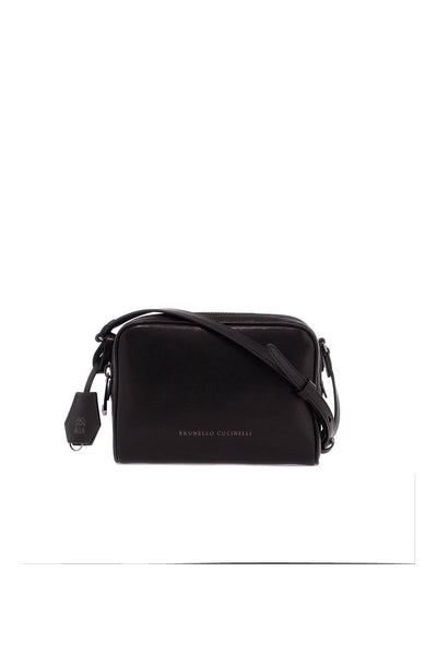 mini leather boston crossbody bag with shoulder strap MBDAD2630 NERO