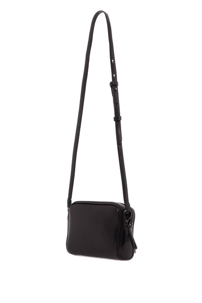 mini leather boston crossbody bag with shoulder strap MBDAD2630 NERO