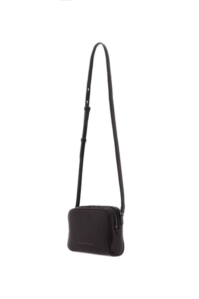 mini leather boston crossbody bag with shoulder strap MBDAD2630 NERO