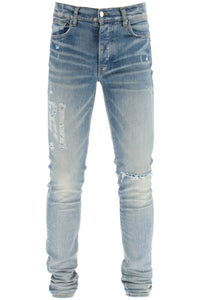 'distressed logo' jeans MDS007 CLAY INDIGO