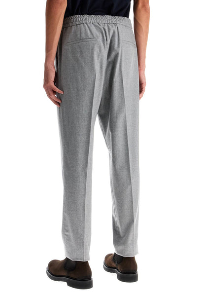 wool flannel leisure fit pants in ME226E1710 GRIGIO PERLA