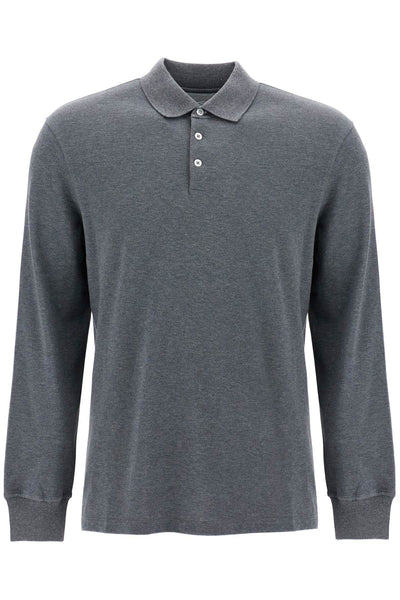 long-sleeved polo shirt ME8548795 PIOMBO