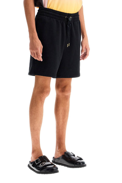 organic cotton sports bermuda shorts MF24 JTR 003 01 BLACK