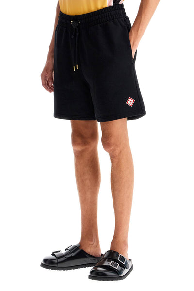 organic cotton sports bermuda shorts MF24 JTR 003 01 BLACK