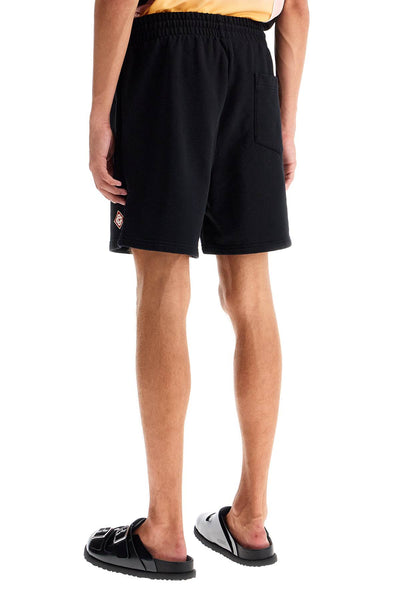 organic cotton sports bermuda shorts MF24 JTR 003 01 BLACK