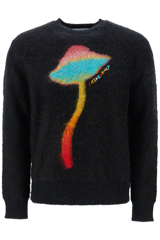 rainbow mushroom sweater MF24 KW 803 01 BLACK / MULTI