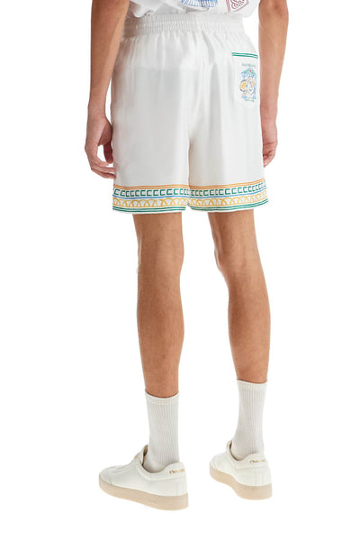 silk bermuda shorts 'crayon temple MF24 TR 012 03 CRAYON TEMPLE TENNIS CLUB