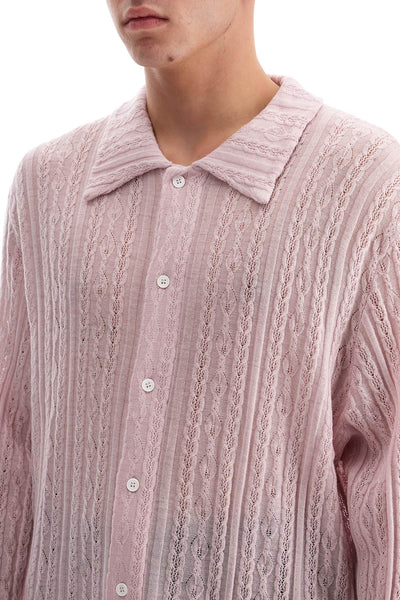 "riku merino wool shirt MFW24RIKU FINE LAVENDEL