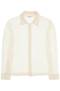 "riku merino wool shirt MFW24RIKU PURE WHITE