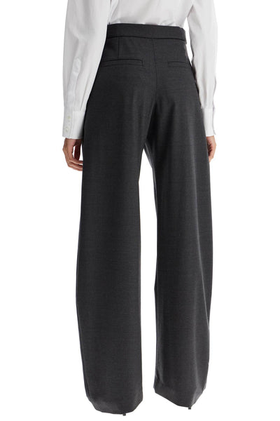 stretch wool trousers for men/w MG912P8736 GRIGIO SCURO