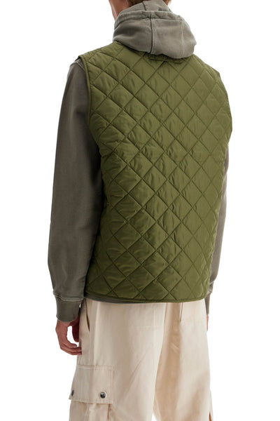 lowerdale quilted vest MGI0245 DARK MOSS