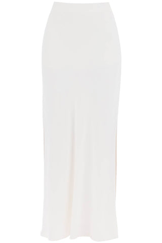Brunello cucinelli 流體斜紋超長半身裙 MH126G3396 NATURALE