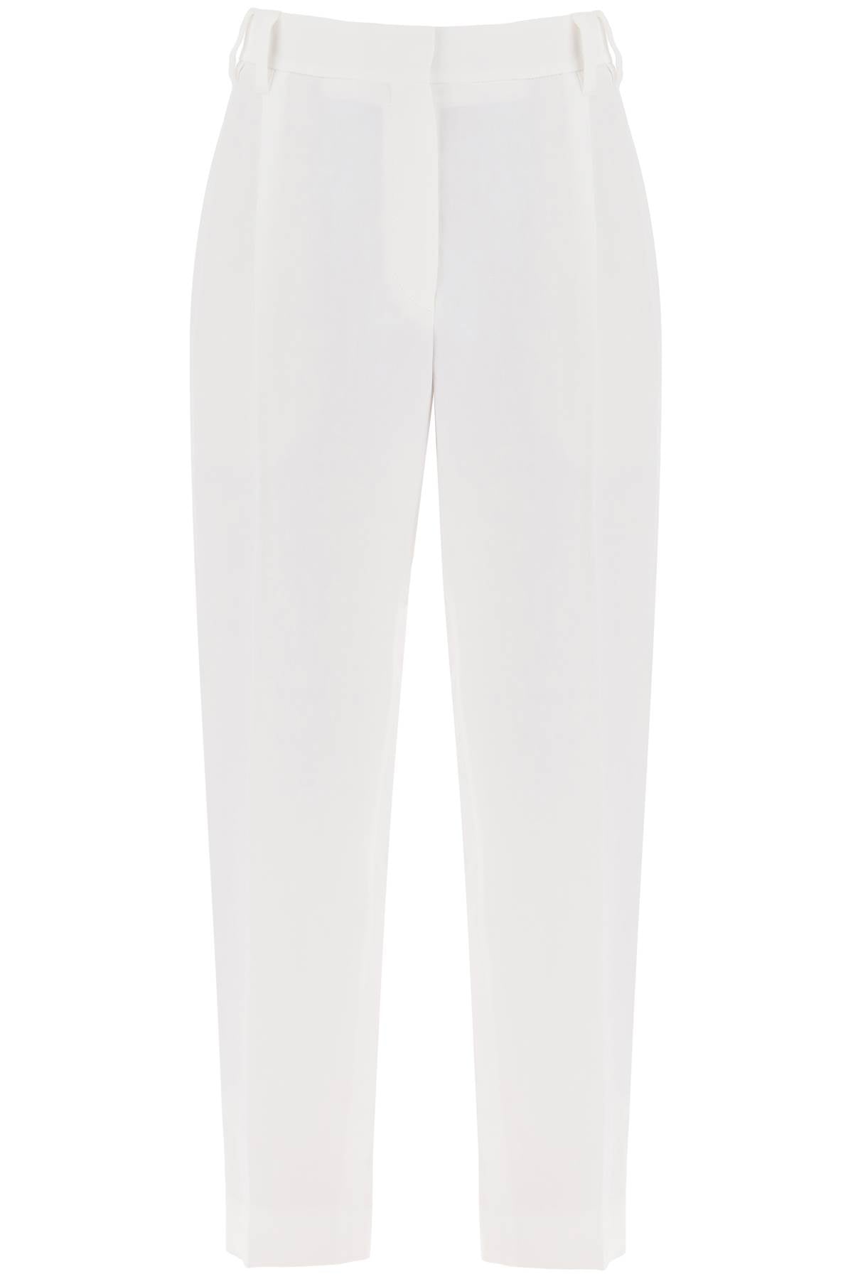 Brunello cucinelli tapered pants with ple MH126P8292 NATURALE