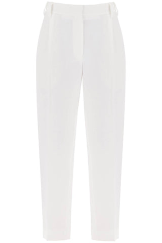 Brunello cucinelli tapered pants with ple MH126P8292 NATURALE