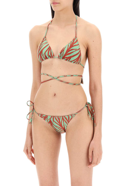 "animal print miami bikini set MIAMI BIKINI SET COLAR LUREX