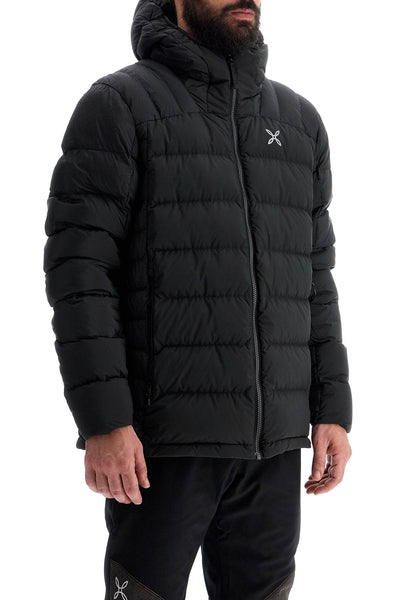 hooded down jacket ren MJAD74X BLACK