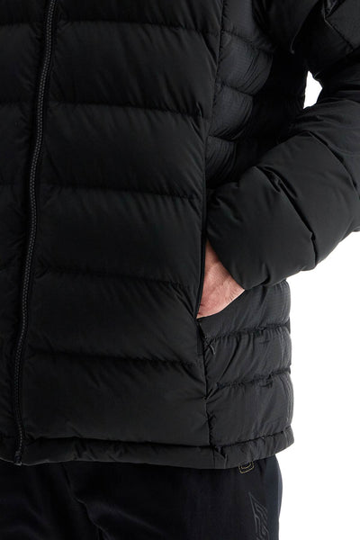 hooded down jacket ren MJAD74X BLACK