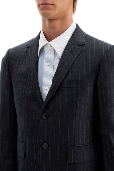 woolen pinstripe MJC001A 07482 DARK GREY