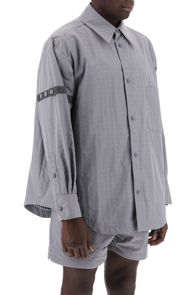 nylon ripstop overshirt in MJO165OF0496 LT GREY