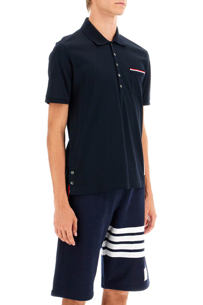 mercerized cotton polo shirt MJP022A 01455 NAVY