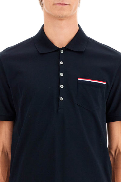 mercerized cotton polo shirt MJP022A 01455 NAVY