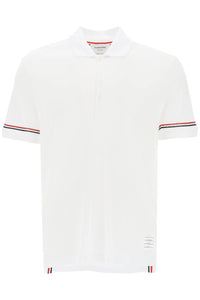 tricolor intarsia polo shirt MJP193AJ0129 WHITE