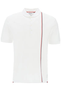polo shirt with tricolor intarsia MJP196AJ0138 WHITE