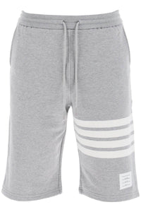 THOM BROWNE 4-bar sweat shorts MJQ012H 00535 LIGHT GREY | Italystation.com - Shop Now at italystation.com