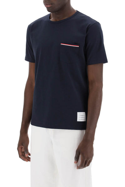 T-shirt con taschino RWB MJS010A 01454 NAVY