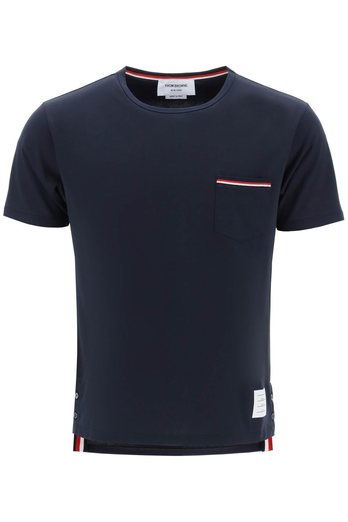 T-shirt con taschino RWB MJS010A 01454 NAVY