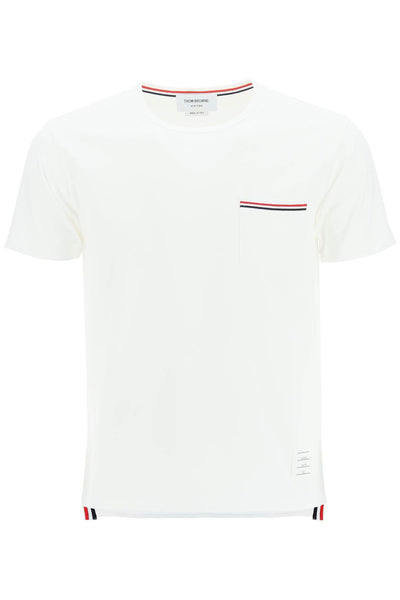 t-shirt with chest pocket MJS010A01454 WHITE
