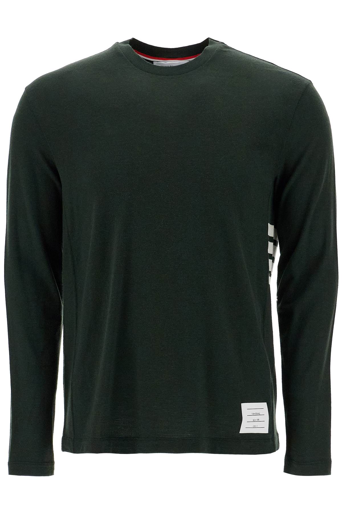 long-sleeved wool jersey t-shirt for men MJS218A J0149 GREEN