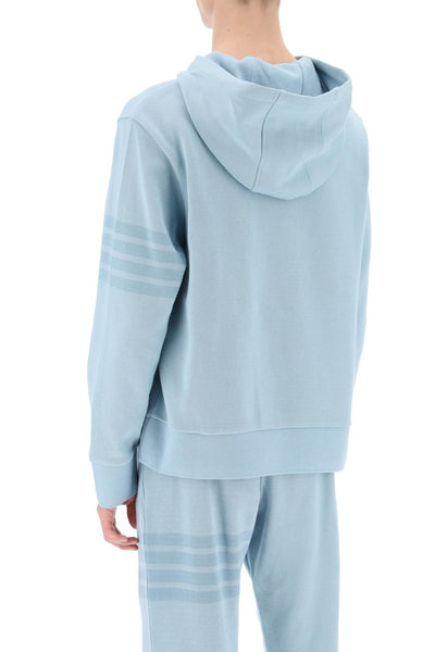 4-bar hoodie in cotton knit MJT414AJ0051 LIGHT BLUE