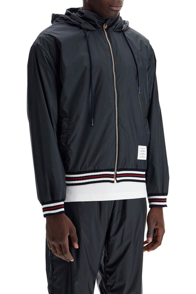 windbreaker jacket in ripstop fabric MJT496A 06859 NAVY