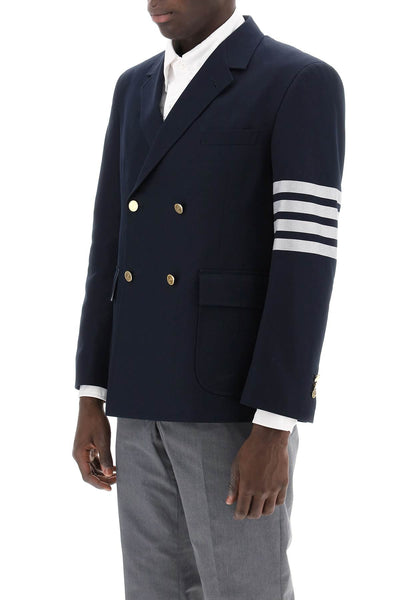 4-bar double-breasted jacket MJU566A07890 NAVY