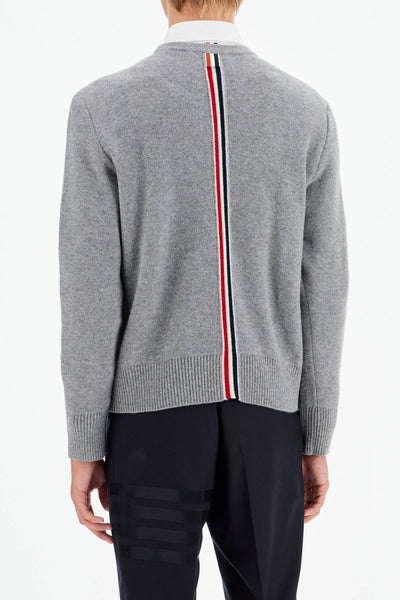 wool piqué crewneck pullover MKA518A Y1029 LT GREY