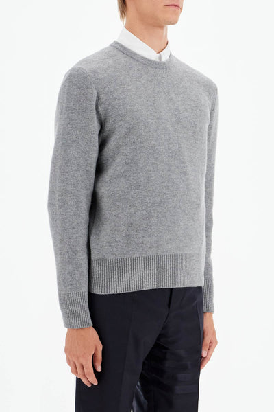 wool piqué crewneck pullover MKA518A Y1029 LT GREY